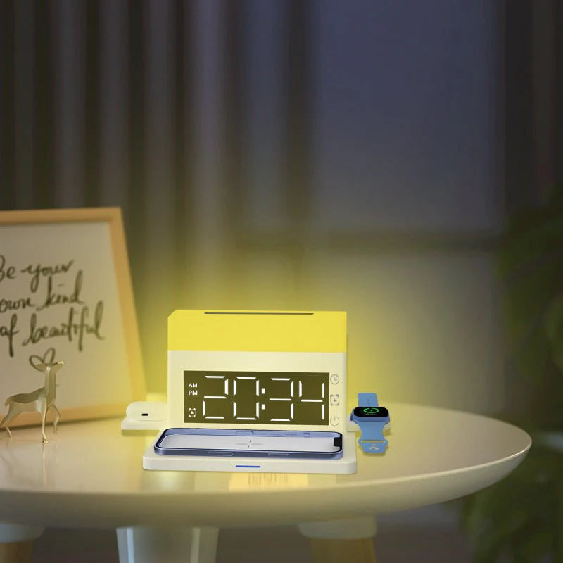 Creative Multi-function Eye Protection Small Night Light Clock Alarm Clock